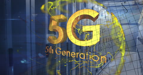 5G Technology with Global Network Connections and Data Illustration