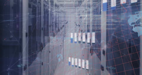 Digital Overlay of Mathematical Equations in Server Room