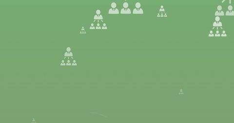 Network of Profile Icons with Mathematical Equations on Green Background - Download Free Stock Images Pikwizard.com