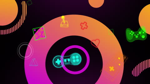 Abstract Console Shapes Design with Holographic Elements