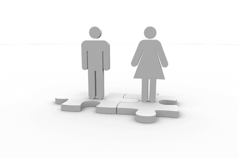 Silhouette Icons Representing Man and Woman on Transparent - Download Free Stock Videos Pikwizard.com