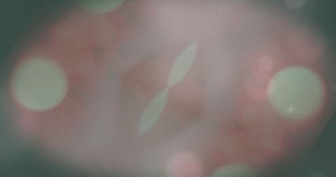 Abstract Digital Light Spots Against Dark Background