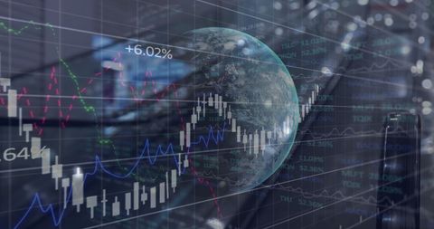 Futuristic Global Finance with Stock Market Data - Download Free Stock Images Pikwizard.com