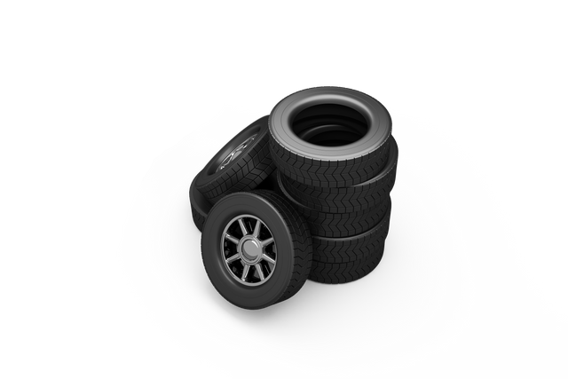 High Angle View of Stack of Transparent Tires on White Background - Download Free Stock Videos Pikwizard.com