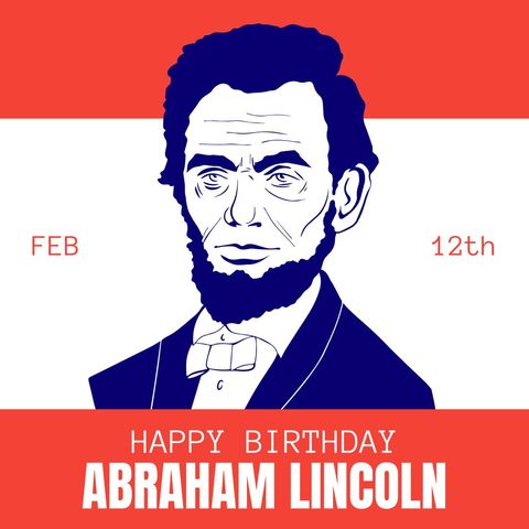 Patriotic Abraham Lincoln Birthday Illustration Celebrating History - Download Free Stock Templates Pikwizard.com