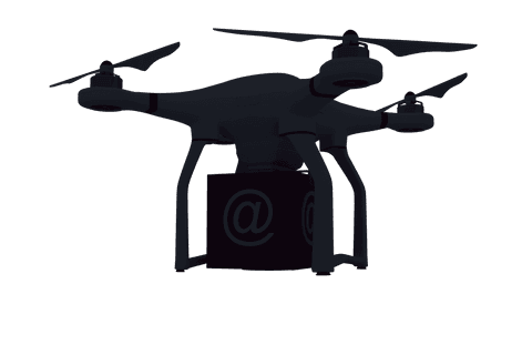 transparent drone delivering at symbol package - Download Free Stock Videos Pikwizard.com