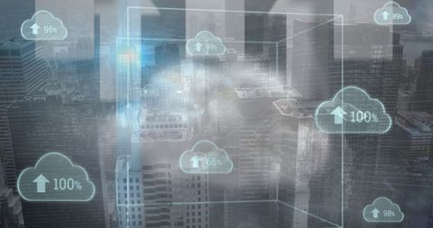 Cloud Computing with Data Overlay on Urban Landscape