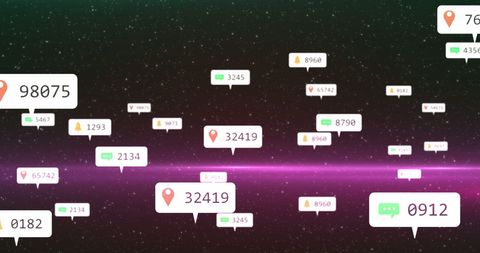 Social Media Number Banners in Night Sky Theme - Download Free Stock Images Pikwizard.com