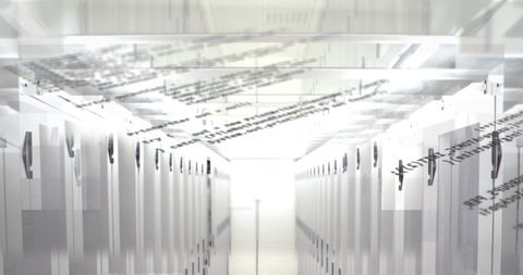 Abstract Data Processing Concept in High-Tech Server Room - Download Free Stock Images Pikwizard.com