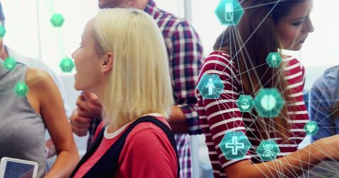 Collaborating on healthcare technology innovations at conference