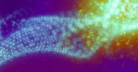 Abstract Digital Wave with Glowing Light Spots on Purple Background - Download Free Stock Images Pikwizard.com