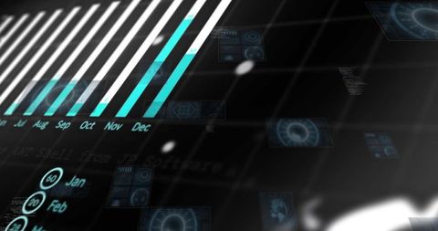 Digital data interface with global connective elements