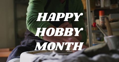 Celebrating happy hobby month with pottery craft