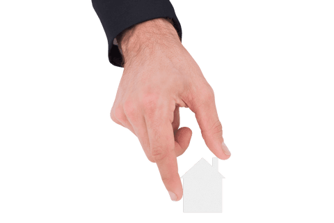transparent hand holding house icon symbolizing housing concept - Download Free Stock Videos Pikwizard.com