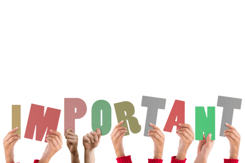 hands holding 'important' sign on transparent background - Download Free Stock Videos Pikwizard.com