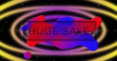 Colorful Digital Abstract Huge Sale Promotion