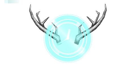 Futuristic timepiece with metallic antlers concept art