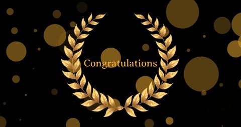 Golden Laurels Design for Celebratory Success Theme