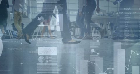 Digital Financial Interface with Dynamic Urban Movement