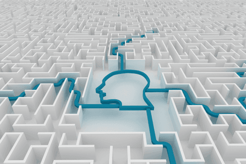 transparent labyrinth with human outline in puzzle maze - Download Free Stock Videos Pikwizard.com