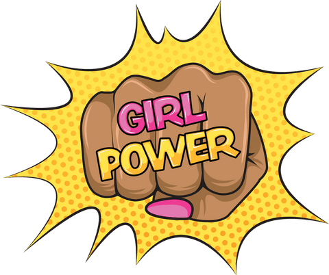 Empowering Girl Power Fist with Text on Transparent Background - Download Free Stock Videos Pikwizard.com