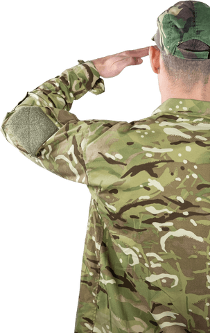 transparent rear view: soldier in camouflage saluting on white background - Download Free Stock Videos Pikwizard.com