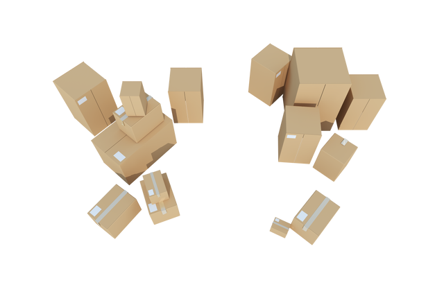 Transparent Arrangement of Cardboard Boxes on White Background - Download Free Stock Videos Pikwizard.com