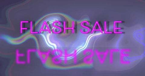 Bright Flash Sale Banner Over Purple Liquid Background - Download Free Stock Images Pikwizard.com