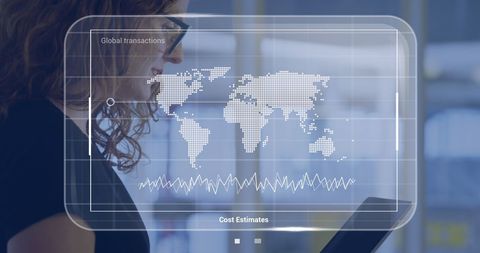 Businesswoman Analyzing Global Networks with Tablet - Download Free Stock Images Pikwizard.com