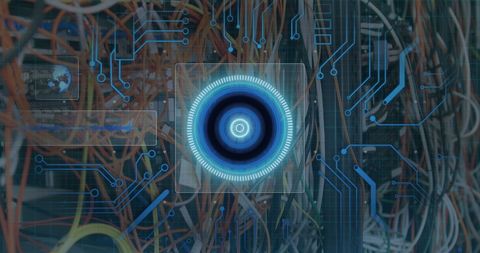 Digital Circuit Analysis with Futuristic Interface - Download Free Stock Images Pikwizard.com