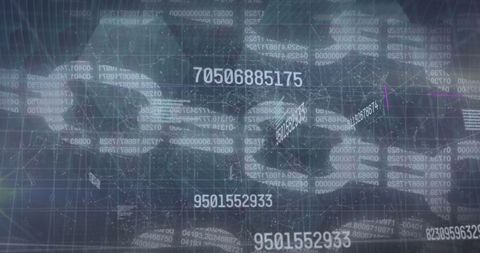 Abstract Blockchain Network with Digital Data Overlay - Download Free Stock Images Pikwizard.com