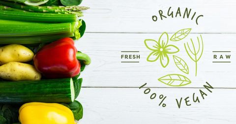 100 Percent Vegan Organic Vegetables Concept - Download Free Stock Images Pikwizard.com