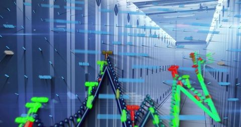 Advanced Data Center with Digital Metrics Overlay for Cloud Computing