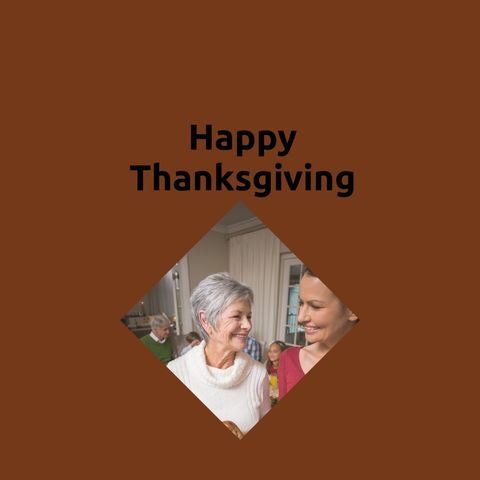 Thanksgiving Celebration with Family Around Table