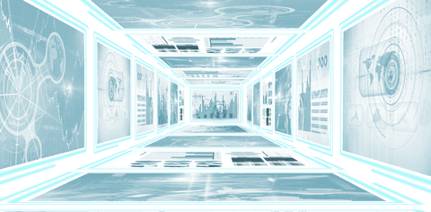 Transparent Digital Interfaces Perspective Gray Background - Download Free Stock Videos Pikwizard.com