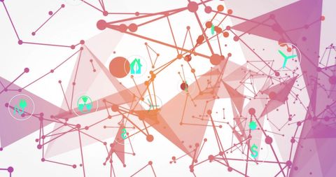 abstract network of global connections and data processing - Download Free Stock Images Pikwizard.com
