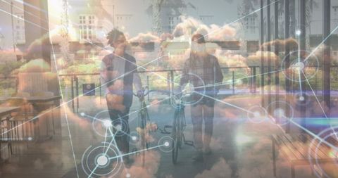 Connected Lifestyle: Network Overlay on Outdoor Activity