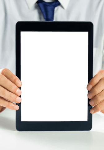 Businessman Holding Digital Tablet with Transparent Background - Download Free Stock Videos Pikwizard.com