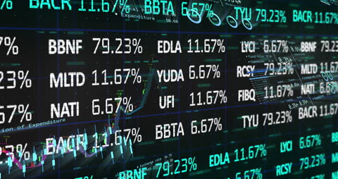 Dynamic Financial Data Display in Digital Style