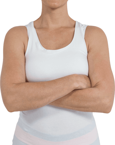 Confident Woman Crossing Arms Wearing White Clothing Transparent PNG