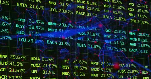 Financial Data Processing and Network Visualization Concept - Download Free Stock Images Pikwizard.com