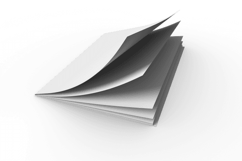 White Notebook Illustration on Transparent Background for Education - Download Free Stock Videos Pikwizard.com