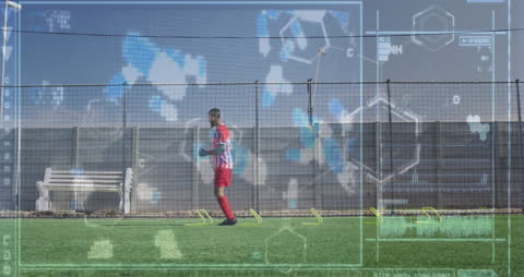 Soccer Training with Digital Medical Interface Overlay