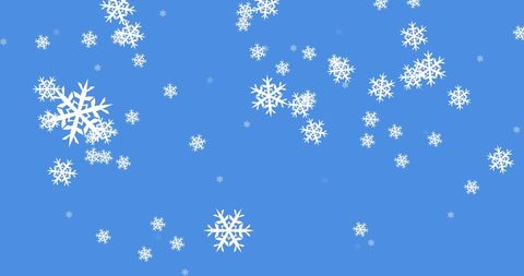 Snowflakes Falling on Blue Winter Background - Download Free Stock Images Pikwizard.com