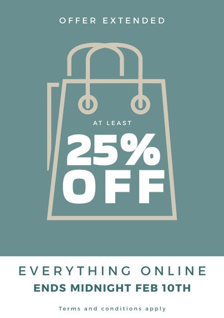 Special Offer Extended Online Shopping Sale 25% Off Retail Discount - Download Free Stock Videos Pikwizard.com