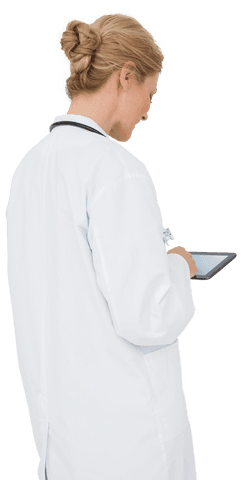 transparent background doctor using tablet for medical analysis - Download Free Stock Videos Pikwizard.com