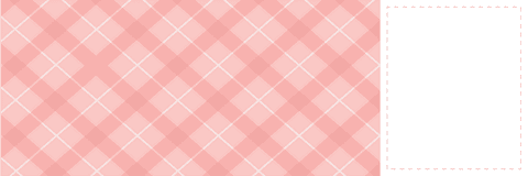 Pink chequered card with transparent background