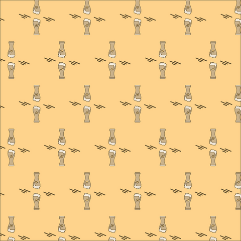 Transparent Beer Glasses Seamless Pattern on Yellow - Download Free Stock Videos Pikwizard.com