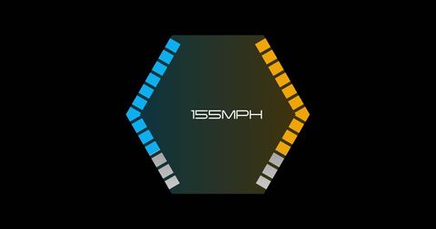 modern hexagonal digital speedometer display - Download Free Stock Images Pikwizard.com