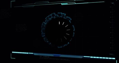 Futuristic Data Processing Interface in Dim Light - Download Free Stock Images Pikwizard.com
